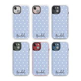 Personalised Simple Light Blue Dots Custom Phone Case iPhone 15 Pro Max / Black Impact Case,iPhone 15 Plus / Black Impact Case,iPhone 15 Pro / Black Impact Case,iPhone 15 / Black Impact Case,iPhone 15 Pro Max / Impact Case,iPhone 15 Plus / Impact Case,iPhone 15 Pro / Impact Case,iPhone 15 / Impact Case,iPhone 15 Pro Max / Magsafe Black Impact Case,iPhone 15 Plus / Magsafe Black Impact Case,iPhone 15 Pro / Magsafe Black Impact Case,iPhone 15 / Magsafe Black Impact Case,iPhone 14 Pro Max / Black Impact Case,i