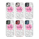 Personalised Pink Circle & Dots Custom Phone Case iPhone 15 Pro Max / Black Impact Case,iPhone 15 Plus / Black Impact Case,iPhone 15 Pro / Black Impact Case,iPhone 15 / Black Impact Case,iPhone 15 Pro Max / Impact Case,iPhone 15 Plus / Impact Case,iPhone 15 Pro / Impact Case,iPhone 15 / Impact Case,iPhone 15 Pro Max / Magsafe Black Impact Case,iPhone 15 Plus / Magsafe Black Impact Case,iPhone 15 Pro / Magsafe Black Impact Case,iPhone 15 / Magsafe Black Impact Case,iPhone 14 Pro Max / Black Impact Case,iPhon