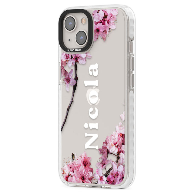 Personalised Cherry Blossoms with Text Custom Phone Case iPhone 15 Pro Max / Black Impact Case,iPhone 15 Plus / Black Impact Case,iPhone 15 Pro / Black Impact Case,iPhone 15 / Black Impact Case,iPhone 15 Pro Max / Impact Case,iPhone 15 Plus / Impact Case,iPhone 15 Pro / Impact Case,iPhone 15 / Impact Case,iPhone 15 Pro Max / Magsafe Black Impact Case,iPhone 15 Plus / Magsafe Black Impact Case,iPhone 15 Pro / Magsafe Black Impact Case,iPhone 15 / Magsafe Black Impact Case,iPhone 14 Pro Max / Black Impact Cas