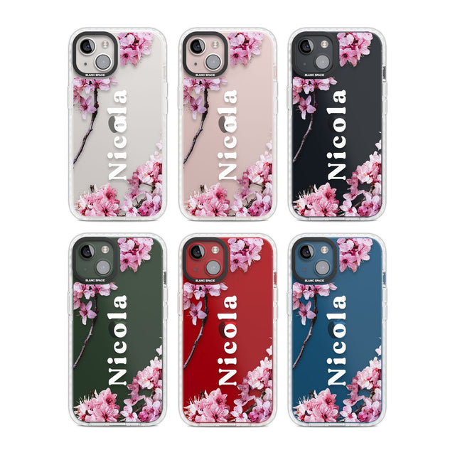 Personalised Cherry Blossoms with Text Custom Phone Case iPhone 15 Pro Max / Black Impact Case,iPhone 15 Plus / Black Impact Case,iPhone 15 Pro / Black Impact Case,iPhone 15 / Black Impact Case,iPhone 15 Pro Max / Impact Case,iPhone 15 Plus / Impact Case,iPhone 15 Pro / Impact Case,iPhone 15 / Impact Case,iPhone 15 Pro Max / Magsafe Black Impact Case,iPhone 15 Plus / Magsafe Black Impact Case,iPhone 15 Pro / Magsafe Black Impact Case,iPhone 15 / Magsafe Black Impact Case,iPhone 14 Pro Max / Black Impact Cas