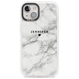 Personalised Classic Grey Marble Custom Phone Case iPhone 13 / Impact Case,iPhone 14 / Impact Case,iPhone 15 Plus / Impact Case,iPhone 15 / Impact Case Blanc Space