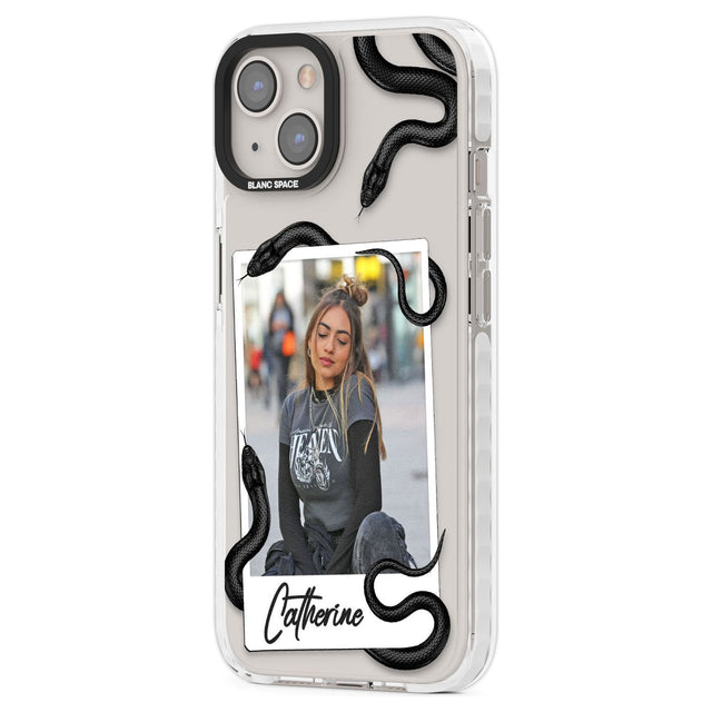 Personalised Snake Instant PhotoPhone Case for iPhone 14