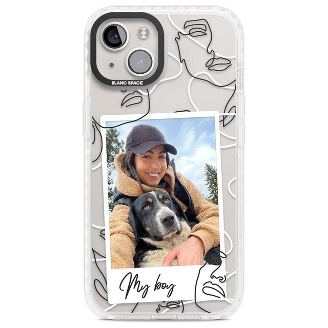 Personalised Snake Instant PhotoPhone Case for iPhone 14