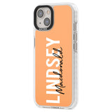 Personalised Bold Name: Peach Custom Phone Case iPhone 15 Pro Max / Black Impact Case,iPhone 15 Plus / Black Impact Case,iPhone 15 Pro / Black Impact Case,iPhone 15 / Black Impact Case,iPhone 15 Pro Max / Impact Case,iPhone 15 Plus / Impact Case,iPhone 15 Pro / Impact Case,iPhone 15 / Impact Case,iPhone 15 Pro Max / Magsafe Black Impact Case,iPhone 15 Plus / Magsafe Black Impact Case,iPhone 15 Pro / Magsafe Black Impact Case,iPhone 15 / Magsafe Black Impact Case,iPhone 14 Pro Max / Black Impact Case,iPhone 