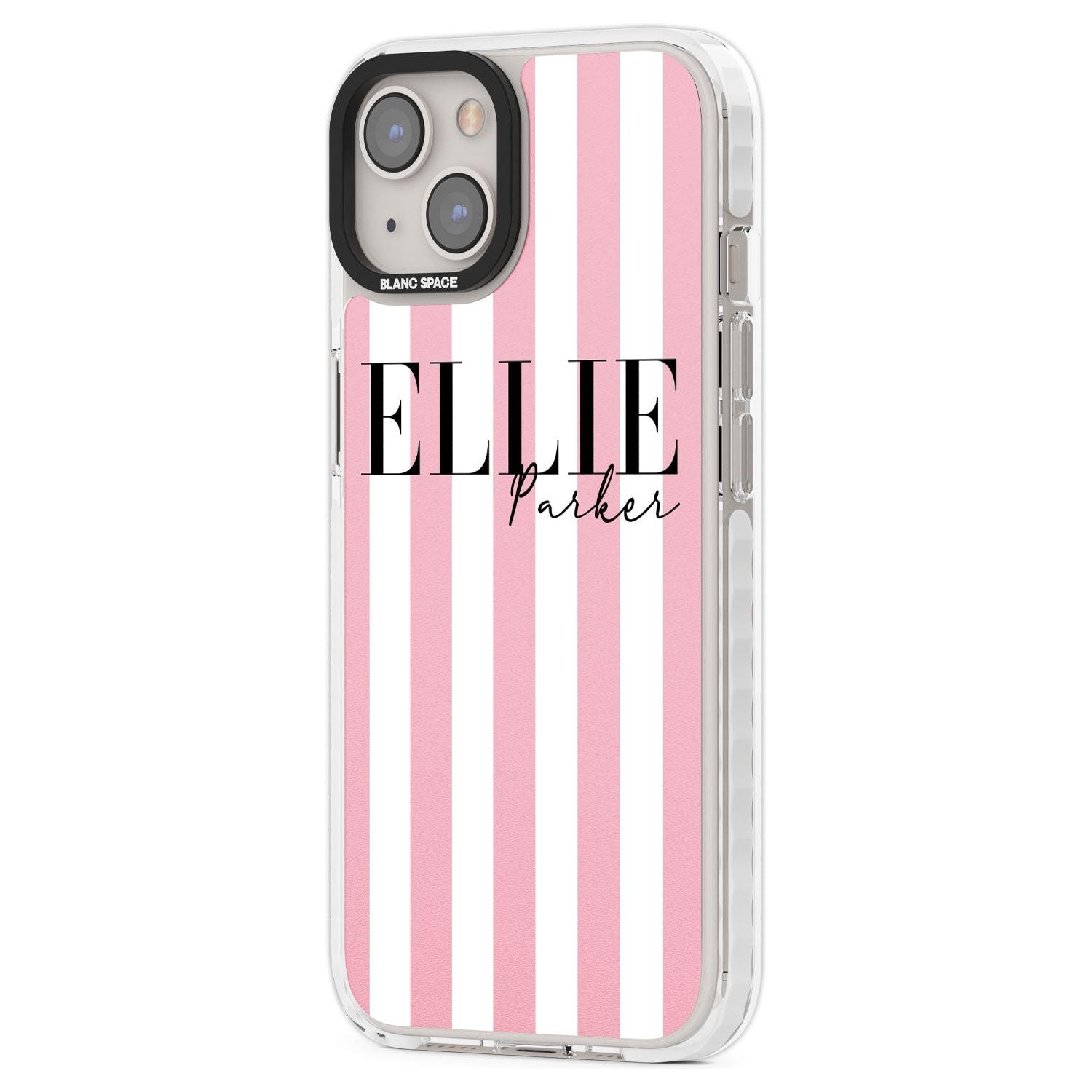 White Stars on Clear Phone Case for iPhone 14