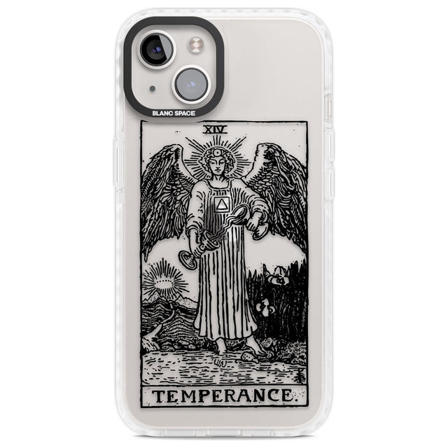 Personalised Temperance Tarot Card - Transparent Custom Phone Case iPhone 13 / Impact Case,iPhone 14 / Impact Case,iPhone 15 Plus / Impact Case,iPhone 15 / Impact Case Blanc Space