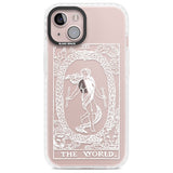 Personalised The World Tarot Card - White Transparent Custom Phone Case iPhone 13 / Impact Case,iPhone 14 / Impact Case,iPhone 15 Plus / Impact Case,iPhone 15 / Impact Case Blanc Space