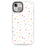 Confetti Print on Solid White Phone Case iPhone 13 / Impact Case,iPhone 14 / Impact Case,iPhone 15 Plus / Impact Case,iPhone 15 / Impact Case Blanc Space