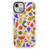 Mixed Kawaii Food Icons - Clear Phone Case iPhone 13 / Impact Case,iPhone 14 / Impact Case,iPhone 15 Plus / Impact Case,iPhone 15 / Impact Case Blanc Space