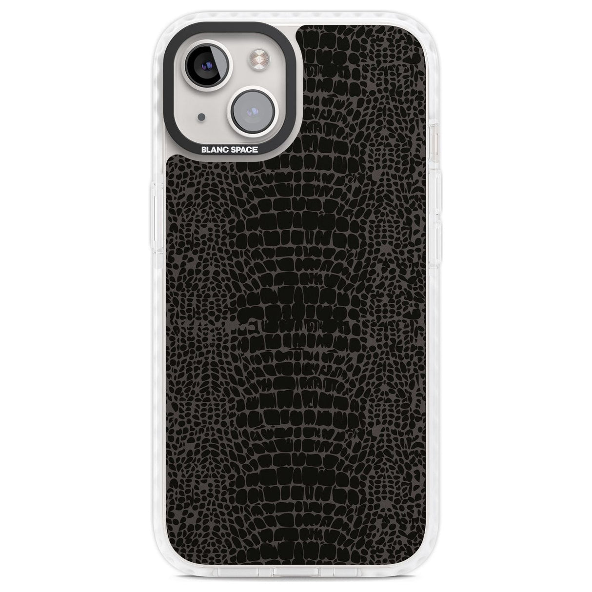 Dark Animal Print Pattern Snake Skin Phone Case iPhone 13 / Impact Case,iPhone 14 / Impact Case,iPhone 15 Plus / Impact Case,iPhone 15 / Impact Case Blanc Space