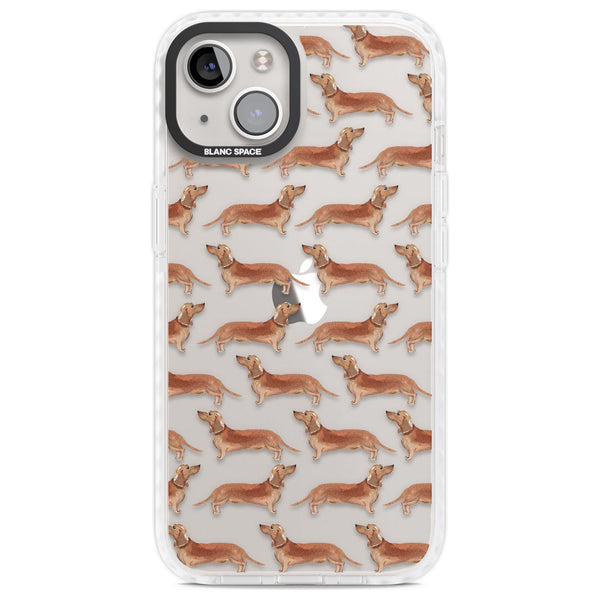 Dachshund Watercolor Dog Pattern