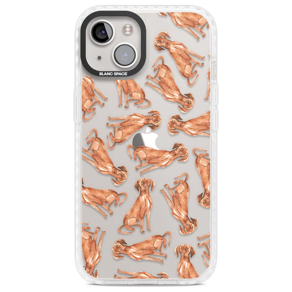 Hungarian Vizsla Watercolor Pattern