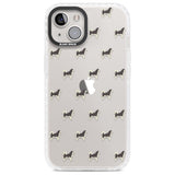 Alaskan Malamute Dog Pattern Clear Phone Case iPhone 13 / Impact Case,iPhone 14 / Impact Case,iPhone 15 Plus / Impact Case,iPhone 15 / Impact Case Blanc Space