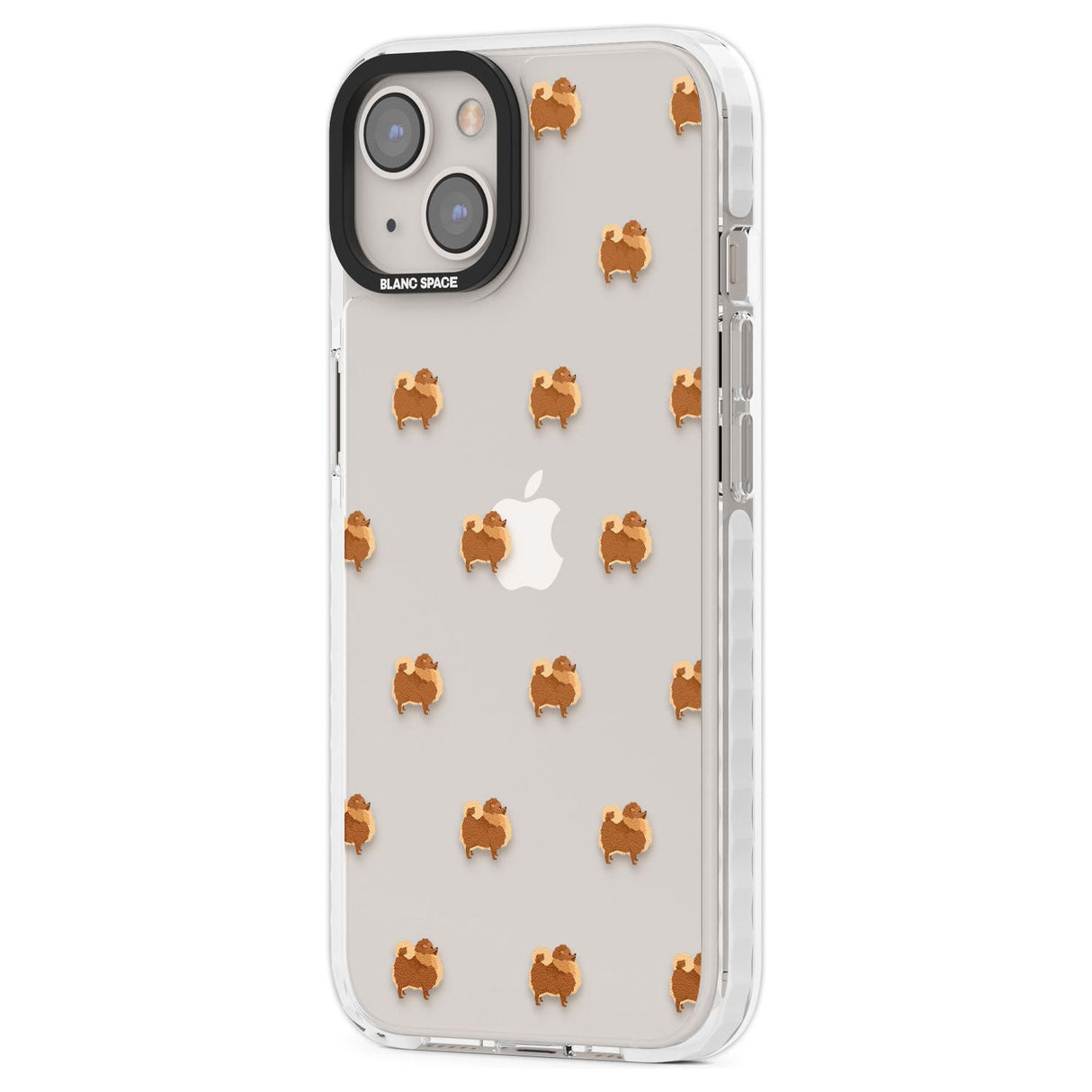 Pomeranian Dog Pattern Clear