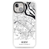 Map of Kiev, Ukraine Phone Case iPhone 13 / Impact Case,iPhone 14 / Impact Case,iPhone 15 Plus / Impact Case,iPhone 15 / Impact Case Blanc Space