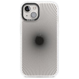 Abstract Lines: Sunburst Phone Case iPhone 13 / Impact Case,iPhone 14 / Impact Case,iPhone 15 Plus / Impact Case,iPhone 15 / Impact Case Blanc Space