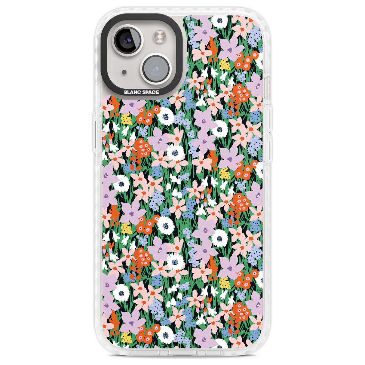Jazzy Floral Mix: Solid Phone Case iPhone 13 / Impact Case,iPhone 14 / Impact Case,iPhone 15 Plus / Impact Case,iPhone 15 / Impact Case Blanc Space