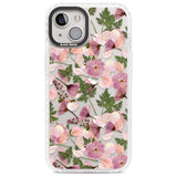 Leafy Floral Pattern Transparent Design Phone Case iPhone 13 / Impact Case,iPhone 14 / Impact Case,iPhone 15 Plus / Impact Case,iPhone 15 / Impact Case Blanc Space