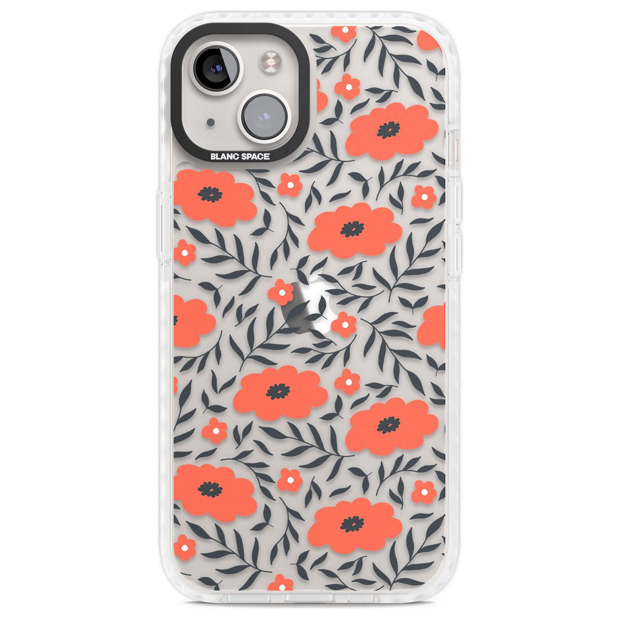 Red Poppy Transparent Floral