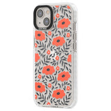 Red Poppy Transparent Floral