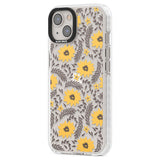 Yellow Blossoms Transparent Floral