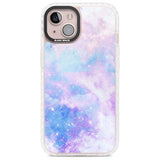 Light Blue Galaxy Pattern Design Phone Case iPhone 13 / Impact Case,iPhone 14 / Impact Case,iPhone 15 Plus / Impact Case,iPhone 15 / Impact Case Blanc Space