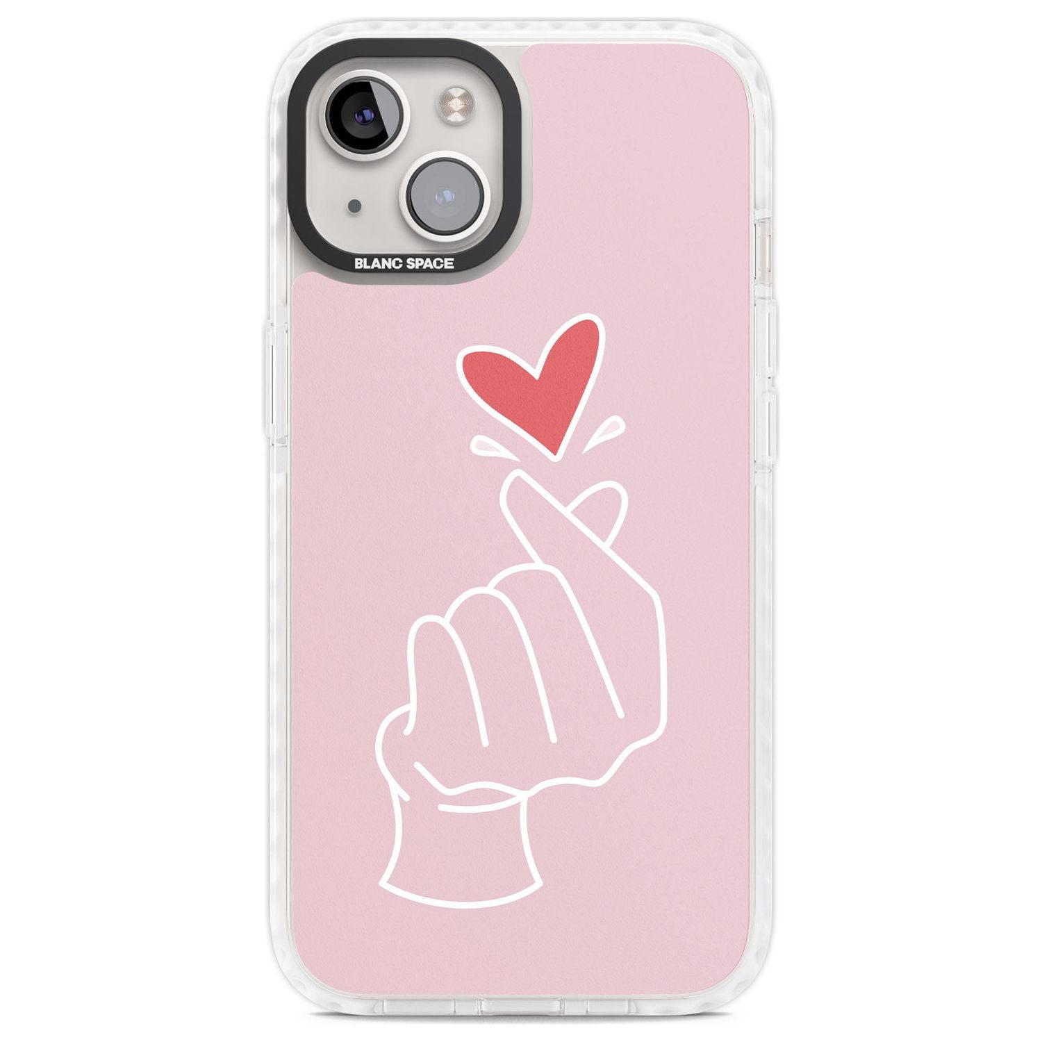 Pink Heart Hand