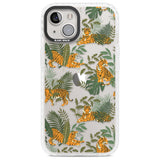 ClearTiger & Fern Jungle Cat Pattern Phone Case iPhone 13 / Impact Case,iPhone 14 / Impact Case,iPhone 15 Plus / Impact Case,iPhone 15 / Impact Case Blanc Space