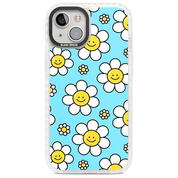 Daisy Faces Kawaii Pattern
