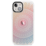 Large Rainbow Mandala Phone Case iPhone 13 / Impact Case,iPhone 14 / Impact Case,iPhone 15 Plus / Impact Case,iPhone 15 / Impact Case Blanc Space