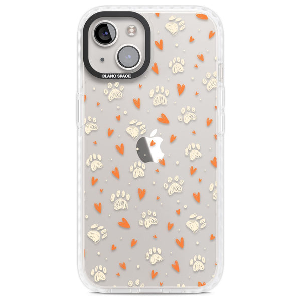 Paws And Hearts Pattern