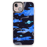 Blue Galaxy Phone Case iPhone 13 / Impact Case,iPhone 14 / Impact Case,iPhone 15 Plus / Impact Case,iPhone 15 / Impact Case Blanc Space