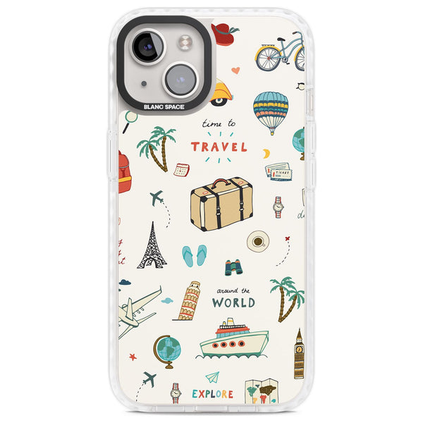 Cute Travel Pattern Cream