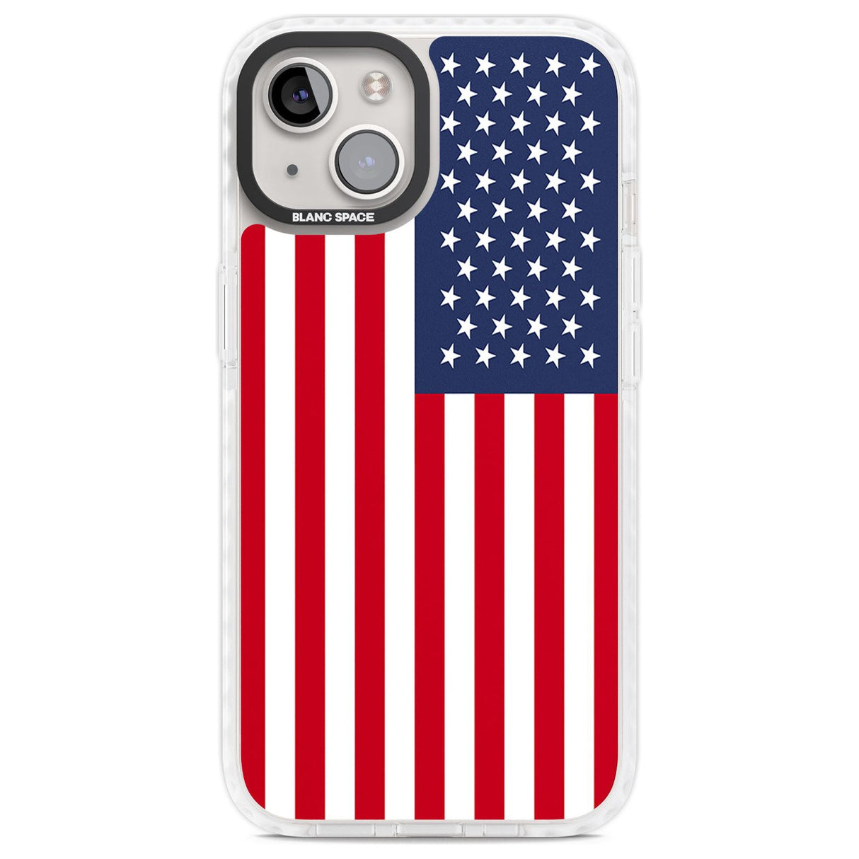 American Flag Phone Case iPhone 13 / Impact Case,iPhone 14 / Impact Case,iPhone 15 / Impact Case,iPhone 15 Plus / Impact Case Blanc Space
