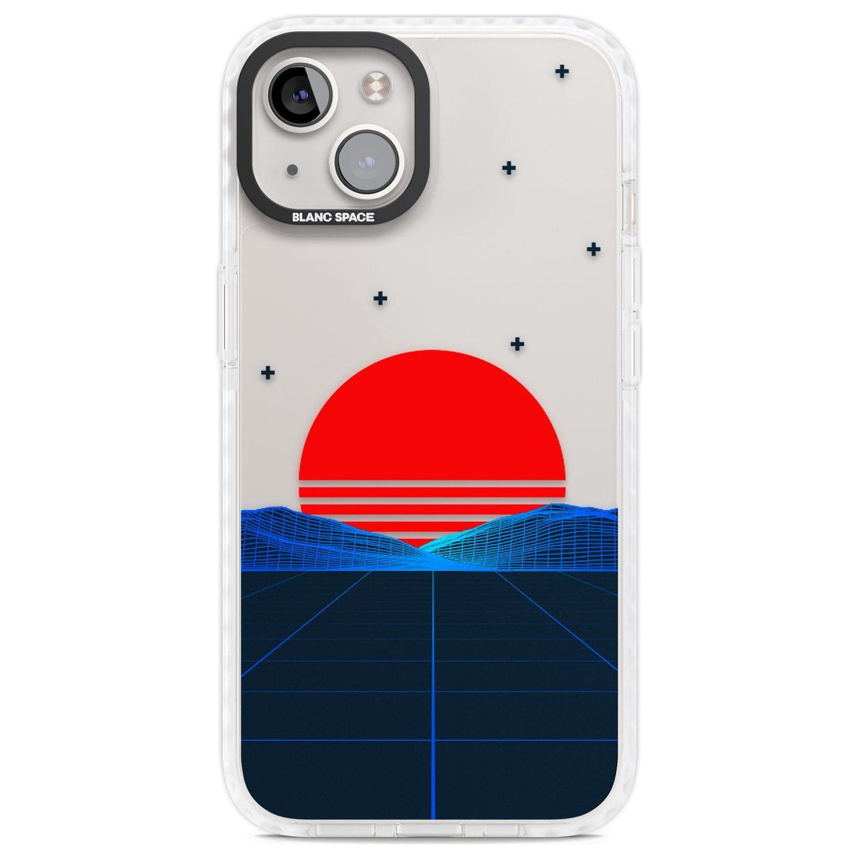 Japanese Sunset Vaporwave Phone Case iPhone 13 / Impact Case,iPhone 14 / Impact Case,iPhone 15 Plus / Impact Case,iPhone 15 / Impact Case Blanc Space