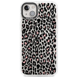 Light Pink Leopard Print - Transparent Phone Case iPhone 14 Plus / Impact Case Blanc Space