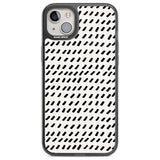 Hand Drawn Lines Pattern Phone Case iPhone 14 Plus / Black Impact Case Blanc Space