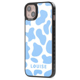 Personalised Blue and White Cow Print Custom Phone Case iPhone 15 Pro Max / Black Impact Case,iPhone 15 Plus / Black Impact Case,iPhone 15 Pro / Black Impact Case,iPhone 15 / Black Impact Case,iPhone 15 Pro Max / Impact Case,iPhone 15 Plus / Impact Case,iPhone 15 Pro / Impact Case,iPhone 15 / Impact Case,iPhone 15 Pro Max / Magsafe Black Impact Case,iPhone 15 Plus / Magsafe Black Impact Case,iPhone 15 Pro / Magsafe Black Impact Case,iPhone 15 / Magsafe Black Impact Case,iPhone 14 Pro Max / Black Impact Case