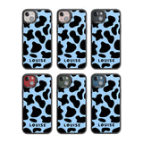 Personalised Blue and Black Cow Print Custom Phone Case iPhone 15 Pro Max / Black Impact Case,iPhone 15 Plus / Black Impact Case,iPhone 15 Pro / Black Impact Case,iPhone 15 / Black Impact Case,iPhone 15 Pro Max / Impact Case,iPhone 15 Plus / Impact Case,iPhone 15 Pro / Impact Case,iPhone 15 / Impact Case,iPhone 15 Pro Max / Magsafe Black Impact Case,iPhone 15 Plus / Magsafe Black Impact Case,iPhone 15 Pro / Magsafe Black Impact Case,iPhone 15 / Magsafe Black Impact Case,iPhone 14 Pro Max / Black Impact Case