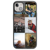 Personalised 6 Photo Grid Custom Phone Case iPhone 14 Plus / Black Impact Case Blanc Space