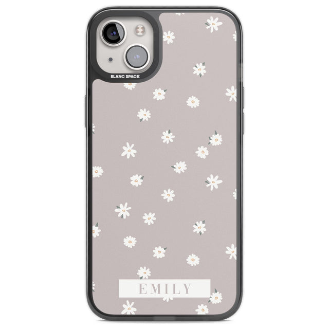 Personalised Dusty Rose Personalised Custom Phone Case iPhone 14 Plus / Black Impact Case Blanc Space