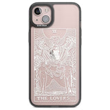 Personalised The Lovers Tarot Card - White Transparent Custom Phone Case iPhone 14 Plus / Black Impact Case Blanc Space