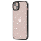 White Stars on Clear Phone Case for iPhone 14 Plus