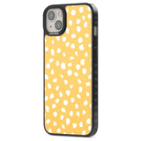 White on Yellow Dalmatian Polka Dot Spots