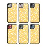 White on Yellow Dalmatian Polka Dot Spots