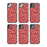 Black on Salmon Pink Dalmatian Polka Dot Spots Phone Case iPhone 15 Pro Max / Black Impact Case,iPhone 15 Plus / Black Impact Case,iPhone 15 Pro / Black Impact Case,iPhone 15 / Black Impact Case,iPhone 15 Pro Max / Impact Case,iPhone 15 Plus / Impact Case,iPhone 15 Pro / Impact Case,iPhone 15 / Impact Case,iPhone 15 Pro Max / Magsafe Black Impact Case,iPhone 15 Plus / Magsafe Black Impact Case,iPhone 15 Pro / Magsafe Black Impact Case,iPhone 15 / Magsafe Black Impact Case,iPhone 14 Pro Max / Black Impact Ca