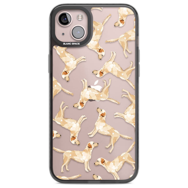 Yellow Labrador Watercolour Dog Pattern