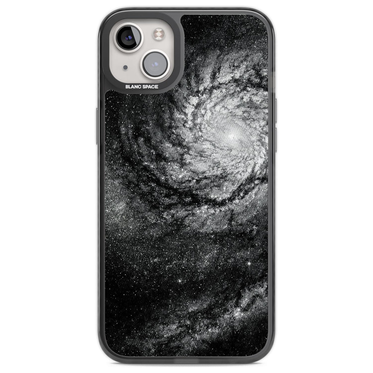 Night Sky Galaxies: Milky Way Galaxy Phone Case iPhone 14 Plus / Black Impact Case Blanc Space