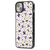 Violet Floral Pattern Design - Cream