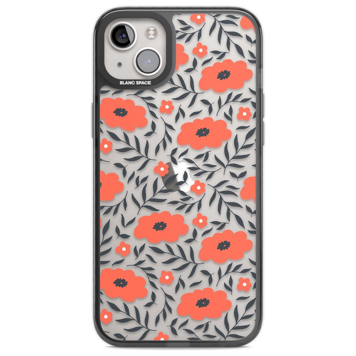 Red Poppy Transparent Floral